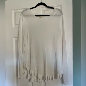 Michael Kors, white long sleeve sweater